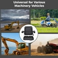 thumbnail image 5 of Flylapdo Forklift Seat with Adjustable 0-180° Back, Tractor Seat Replacement, PVC & Sponge Forklift Seat with Armrests, Seat Belt and Slide, 5 of 9