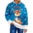 thumbnail image 2 of KANG His & Hers Christmas Sweatshirt | Unisex Ribbed Knit Pullover for Couples & Friends | Festive Matching SetBlueS, 2 of 5