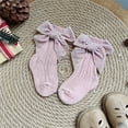 Shunvnny Baby Girls Dress Socks, Toddlers Short Socks with Bowknot