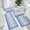 Blue, variant on HEBE Chenille Bathroom Rug Sets 5 Piece,Super Absorbent Non Slip Bath Mats for Bathroom,Washable Bath Mat and U-Shaped Contour Toilet Rug Set for Tub Shower Floor Carpet