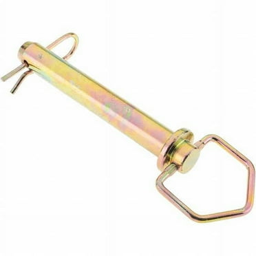 1" Pin Diam, 7" Long, Zinc Plated Steel Pin Lock Hitch Pin 6-1/2" Usable Length