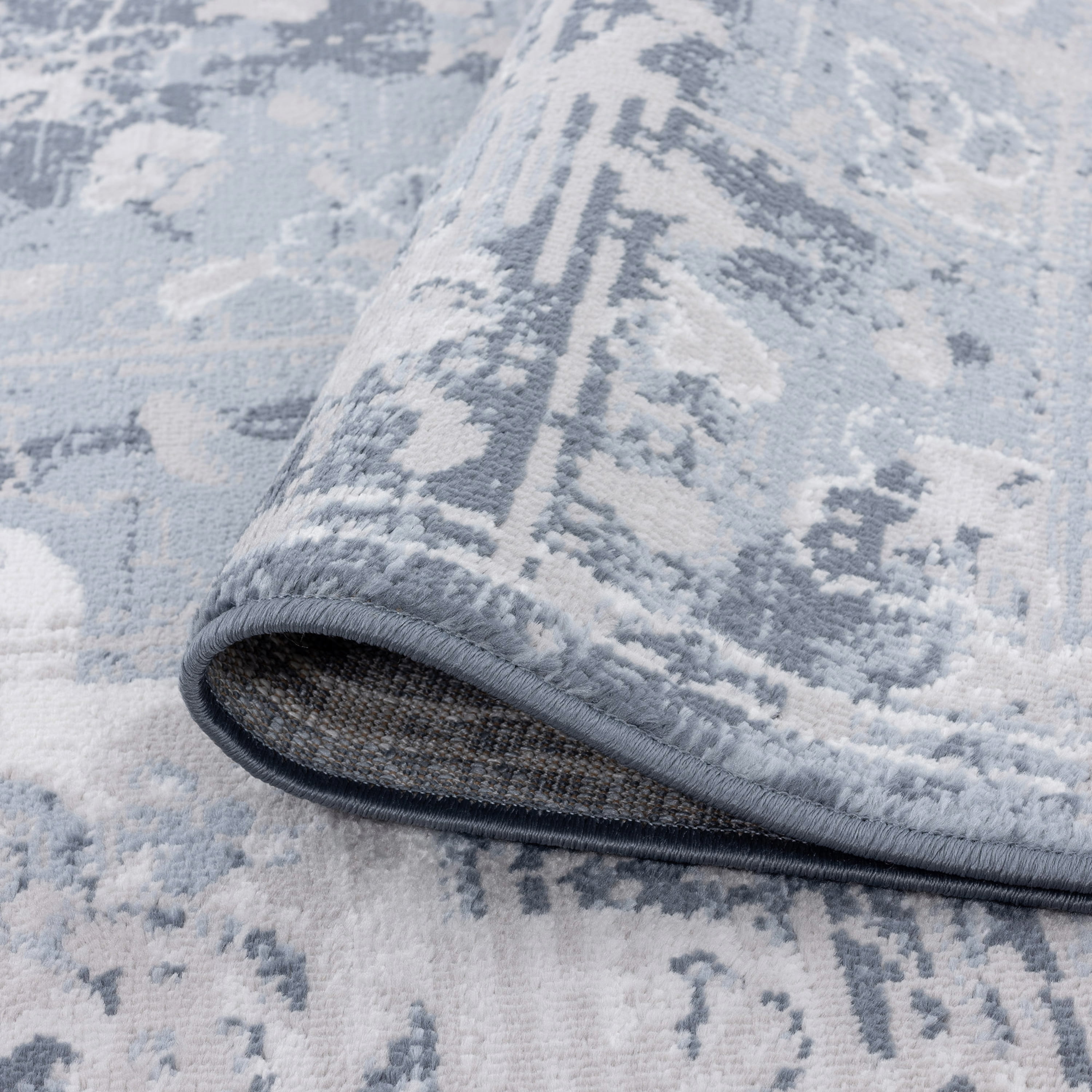 9x12 Modern Blue Large Area Rugs for Living Room | Bedroom Rug | Dining Room Rug | Indoor Entry or Entryway Rug | Kitchen Rug | Alfombras para Salas 8'9'' x 12'2''