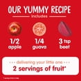 thumbnail image 3 of Happy Baby Clearly Crafted, Stage 2 Organic Baby Food, Apples, Guavas & Beets Pouches, 4 oz. (8 pack), 3 of 10