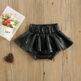 thumbnail image 4 of Xingqing Toddler Infant Baby Girls Kids Culottes Solid Color Ruffled High Waist Pantskirt Short Pants, 4 of 8