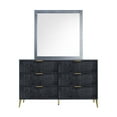 thumbnail image 6 of New Classic Furniture Kailani Contemporary Wood 6-Drawer Dresser in Black, 6 of 6
