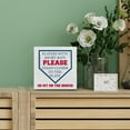 thumbnail image 4 of Zomyto 5"x5" Humor Bathroom Decorative Wooden Box Sign Players with Short Bats Baseball Wood Block Plaque Decor Home Table Shelf or Wall Display, 4 of 5