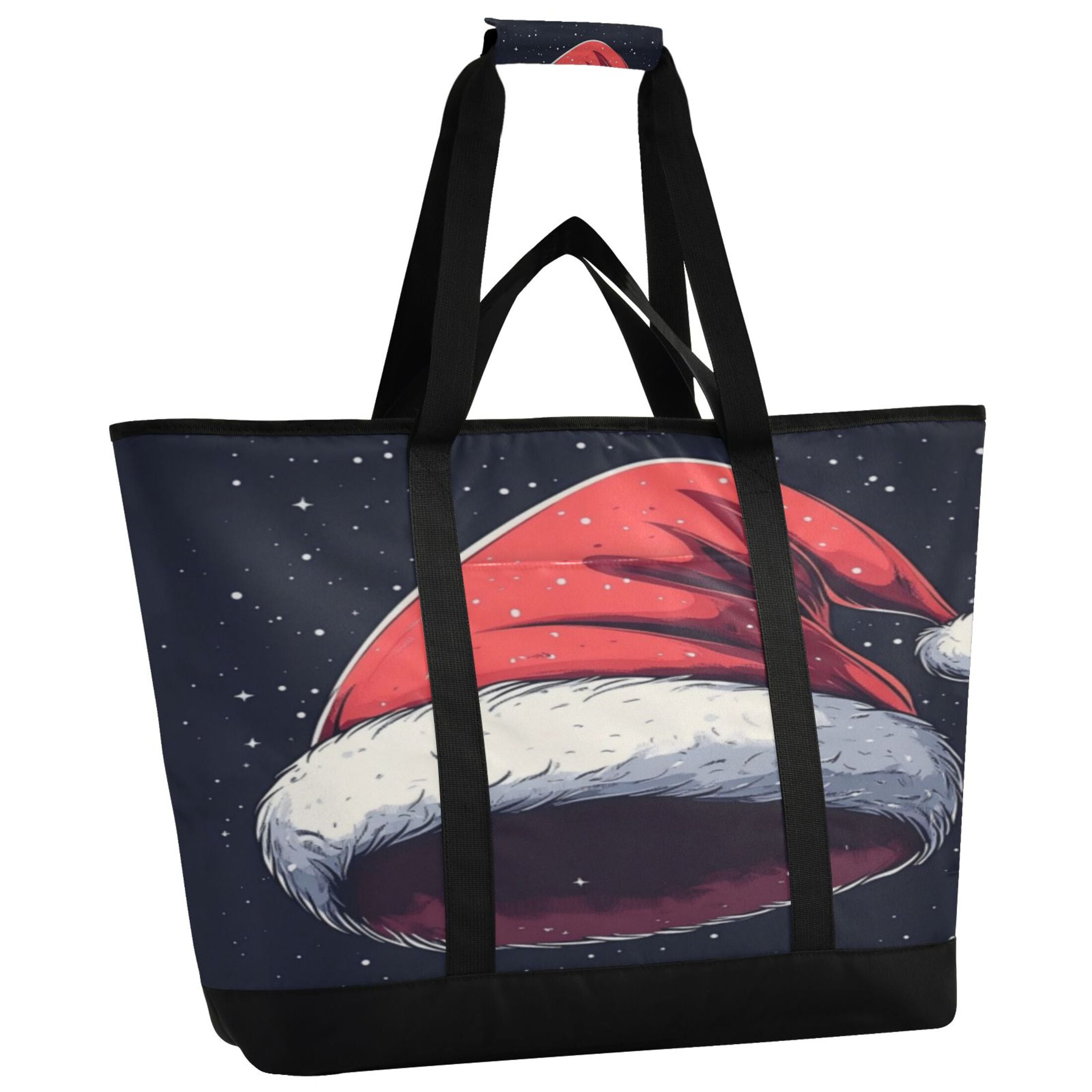 Large Hand-held Ice Pack Picnic Bag Insulation and Refrigeration Suitable for Shopping Picnics and Camping Christmas Style Hat
