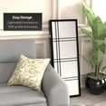 thumbnail image 3 of Red Lantern 4 ft. Short Double Cross Shoji Screen - Black - 4 Panels, 3 of 6