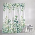 thumbnail image 3 of Sage Green Eucalyptus Shower Curtains for Bathroom, Farmhouse Botanical Leaves Waterproof Fabric Shower Curtain, Decorative Bathroom Curtain for Bathtub, 36"x72" , No Hooks Included, 3 of 9