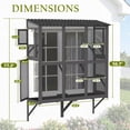 thumbnail image 5 of Haverchair Cat Catio, Cat Window Perch for Large Indoor Cats, Window Box Enclosure with 4 Jump Platforms, Wooden Window Hammock for Multi Kittens, All-Weather Use Outdoor Small Pet Perch House, 5 of 12