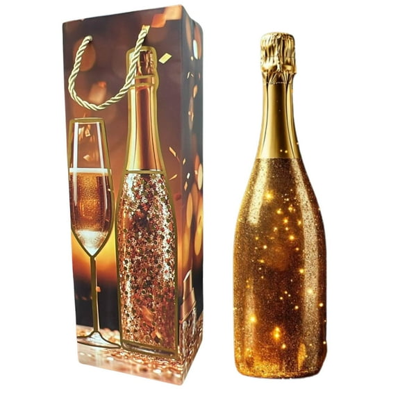 14" x 3.5" Luxury Wine/Bottle Gift Bag:1CT
