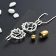 thumbnail image 5 of Cremation Jewelry for Ashes - Lotus Flower Ashes Pendant Necklace with Mini Keepsake Urn Memorial Ash Jewelry, 5 of 10
