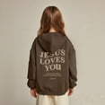 thumbnail image 3 of Teen Girl Hoodies Christian Sweatshirts Long Sleeve Graphic Sweatshirt Warm Oversize Pullover Top Faith Over Fear Hoodie Boy Clothes 11-12 Years Cute&nbsp;Boy Girl&nbsp;Clothing, 3 of 6
