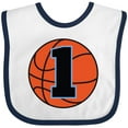 thumbnail image 3 of Inktastic Basketball 1st Birthday 1 Year Old Boys Baby Bib, 3 of 4