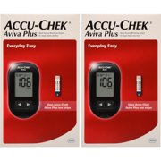 2 Pack Accu-Chek Aviva Plus Blood Glucose Monitoring System Kit
