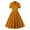 Brown, variant on Tumotour summer dress for women Notch Lapel 50s 60s Vintage Short Sleeve V-Neck Cocktail Dress 1950s Rockabilly Prom Party Midi Dress