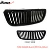 Fits 04-07 Ford Ranger ABS Vertical Hood Grill Grille Black