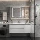 thumbnail image 3 of Light Luxury Bathroom Cabinet Combination Cream Style Minimalist Ceramic Integrated Bathroom Sink Gabinete Home Furniture YX50BC My Lux Decor Round, 3 of 47