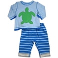 thumbnail image 1 of Pepper Toes - Baby Boys Long Sleeve Turtle Pant Set 30347-24Months (LIGHT BLUE), 1 of 3