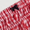 thumbnail image 4 of DHFJKG Women's Ruffle Shorts Plaid Bloomer Shorts Elastic Waist Cute Summer Bottoms Hot Pants, 4 of 6