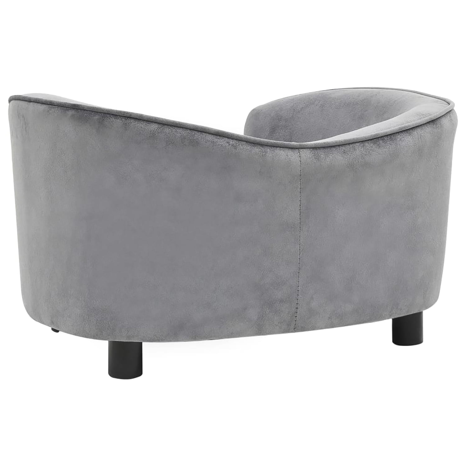Pefilos 27.2" Dog Sofa Bed for Small Pets, Stylish Pet Sofa/Cat Couch for Furniture Faux Leather, Gray Pefilos 27.2" Dog Sofa Bed for Small Pets, Stylish Pet Sofa/Cat Couch for Furniture Faux Leather, Gray