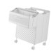 thumbnail image 2 of Cesta de ropa plegable con ruedas, cesta de almacenamiento, contenedor de ropa de gran capacidad. Blanco, 2 of 9