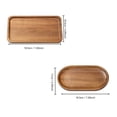 thumbnail image 2 of Small Wooden Tray | Acacia Wood Serving Tray Platter Mini Vanity Tray | Tray for Bathroom Counter, Coffee Table & Toilet| Ideal for Jewelry, Perfumes & Catch All| Charcuterie Board, 2 of 5