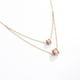 thumbnail image 5 of Fino Collar Doble Zirconia Diamante Blgari Oro Rosa 14k Lam rosa Unitalla, 5 of 7
