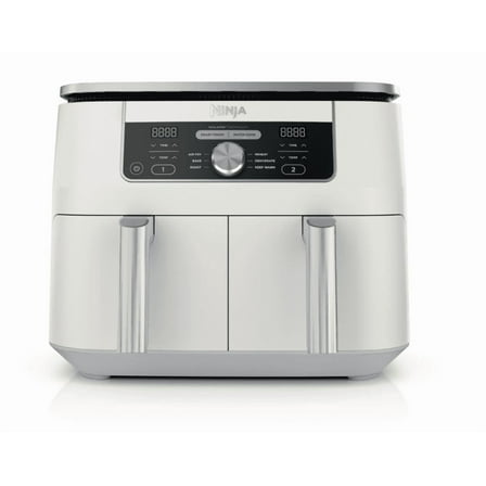 Ninja Foodi 6-in-1, 8 Quart 2-Basket Air Fryer with DualZone Technology -White