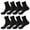 Black, variant on Lroveb Crew Socks for Women Unisex Socks Thin Loose Fit Soft Wide Stretchy Seamless Toe 4 Pairs Black Socks