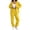 Yellow_012, variant on Womens Tracksuit Fashion Full Zip Up Sweatsuits Set Fall Winter Casual Hoodie and Jogger 2 Piece Set Yellow 3XL