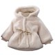 thumbnail image 1 of Gibobby Chamarra niñaChaqueta para niñas pequeñas, moda de otoño e invierno, chaquetas con capucha y cuello de lana para niños pequeños, chaquetas de lan(Beige, 10-11 Años), 1 of 5