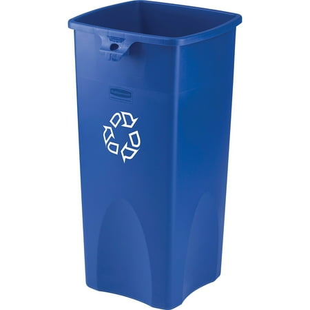 Rubbermaid Square Recycling Container, Blue