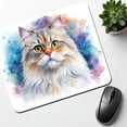 thumbnail image 6 of Persian Cat Watercolor Style Mouse Pad Low Profile Gaming Mat, 6 of 7