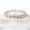 thumbnail image 2 of 1.40Ct Marquise Cut Lab Created Diamond Full Eternity Wedding Band Ring 14K White Gold Plated, 2 of 4