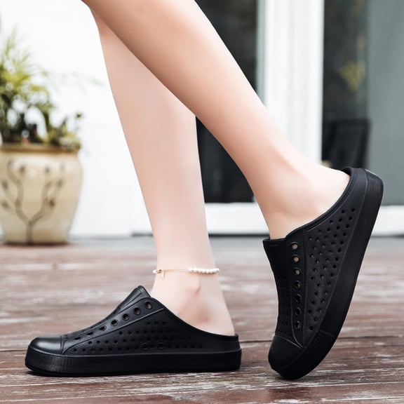 Men's Flip Flops Arch Support Comfortable Slip On Clogs Breathable Casual Daily Wear Indoor Outdoor Walking with Elastic Open Toe Men Shoes