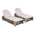 thumbnail image 3 of Patio Seating Outdoor Acacia Wood Patio Adjustable Lounge Chair Set of 2- Uncushioned for Backyard Pool Garden-Grey rope & Natural iron,Outdoor Seating, 3 of 12