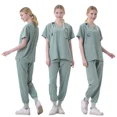 thumbnail image 5 of Female Doctor Uniform - Beauty Salon & Dental Clinic Scrubs | Nurse Work Clothes | Short Sleeve & Long Pants | Women’s Leisure Medical Wear | Sports Style Healthcare Attire, 5 of 10