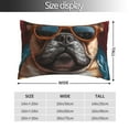 thumbnail image 2 of Sikiie French Bulldog In Sunglasses Pillow Covers, Throw Pillow Case Cushion Covers,Cushion for Bedroom,Couch,Home-16"x24", 2 of 6