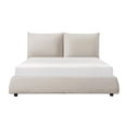 thumbnail image 3 of Lexicon Linna Chenille Upholstery California King Platform Bed in Beige, 3 of 12