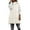 Beige, variant on HOWPAY Long Puffer Vest Women Lightweight Sleeveless Quilted Packable Puffy Jacket Casual Zip up Hooded Solid Color Coat with Pockets Warm Winter Outerwear Beige L