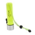 thumbnail image 1 of Linterna de buceo de 3 W, amarilla, profesional, con interruptor magnético, resistente al agua, LED de alto brillo, para buceo subacuático., 1 of 14