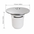 thumbnail image 2 of Anti-Odor Floor Drain Plug 4.5x3.7in Widened Seal Core Plastic Sewer Backflow Preventer Cover for Shower Bathroom Kitchen Plumbing Lines, 2 of 6