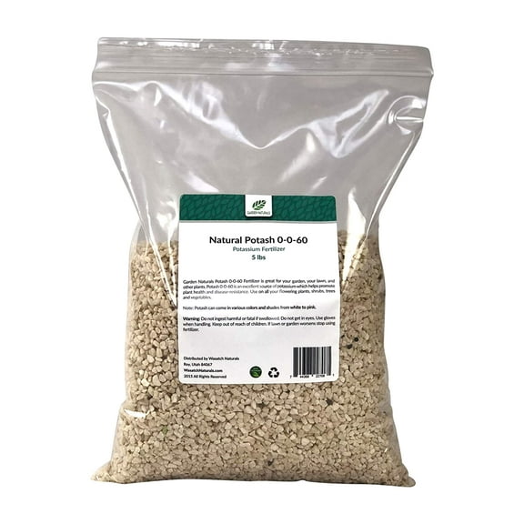 Natural Potash 0-0-60 Fertilizer 10 Pounds (Garden Naturals Brand)