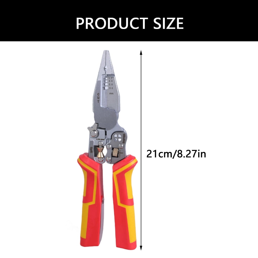 JZROCKER Wire Strippers Wire Stripping Pliers for Cutting and Pulling Wires with Electricity Measurement Function