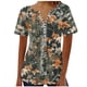 thumbnail image 2 of Fiudx Liquidación de Ofertas Flash Top Corto con Botones y Cuello En V Estampado para Mujer, 2 of 4