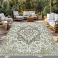 thumbnail image 2 of Sage Green Boho Outdoor Rug for Patio/Deck/Porch, Non-Slip Large Area Rug 3 x 5 Ft, Vintage Abstract Art Ethnic Tribe Indoor Outdoor Rugs Washable Area Rugs, Reversible Camping Rug Carpet Runner, 2 of 8