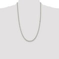 thumbnail image 3 of Diamond2Deal Collier Chaîne Rolo en Argent Sterling 925 4 mm Taille Diamant pour Femmes 16 Pouces, 3 of 5