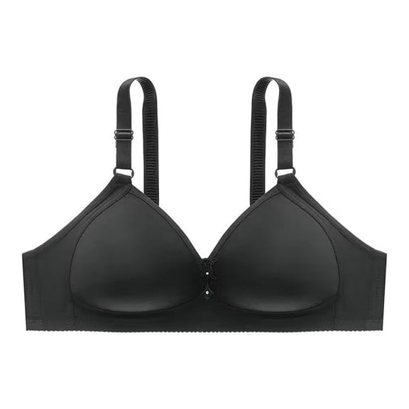 Yoga Sports Bras for Women Padded Bra Feature V-Neck T-Shirt Bra Style W-1295 Black XXL