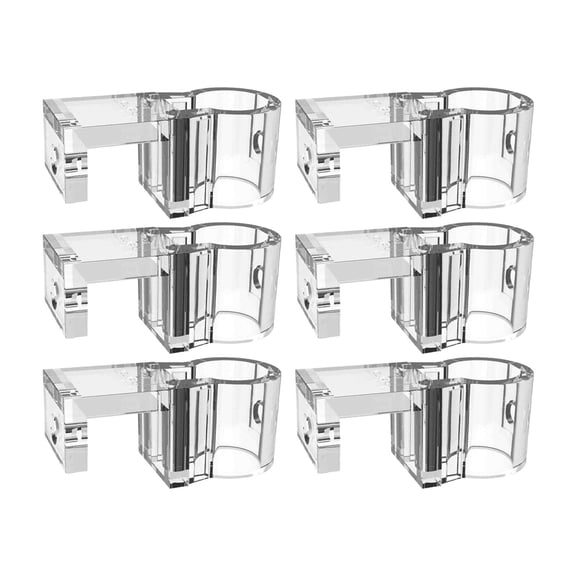 6 Pieces Hanging Plant Pot Fish Tank Holder Aquatic Cup Easy Assembly Split Design for Rimless Tank Cultivation
